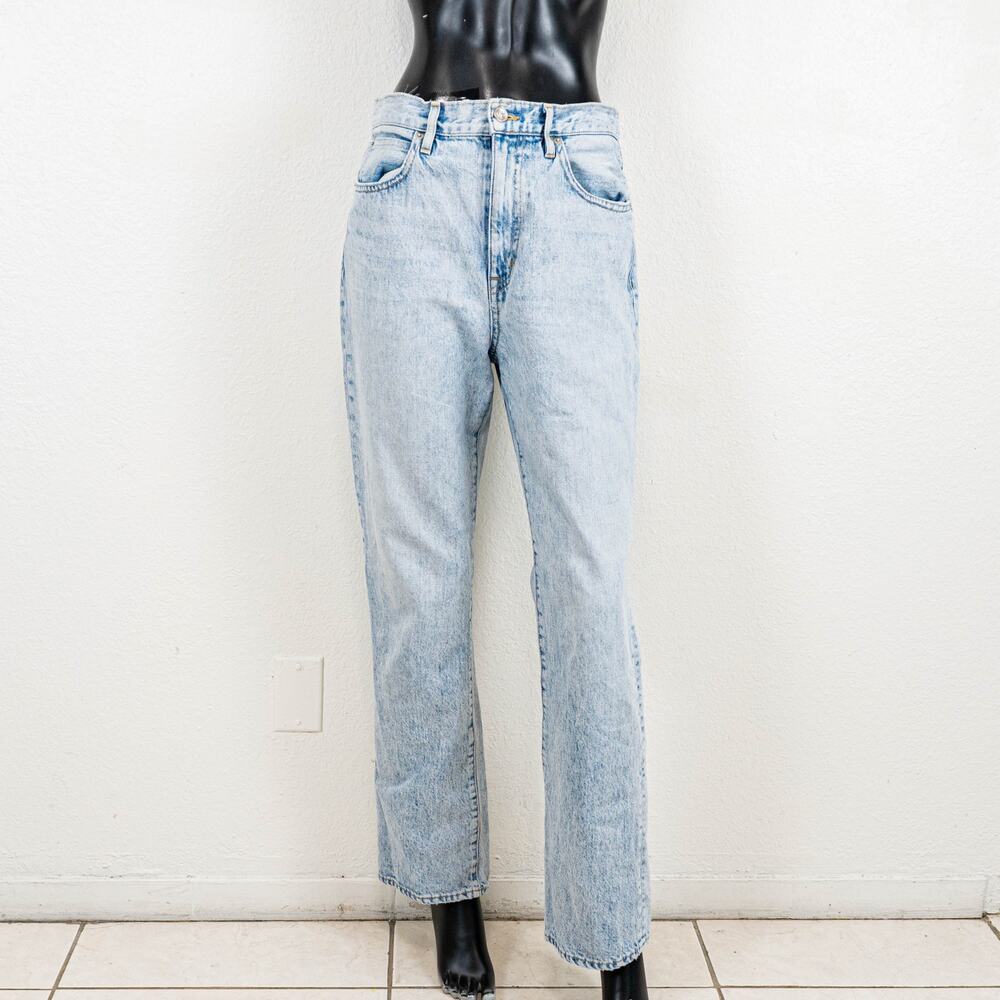 SLVRLAKE London High Rise Straight leg jeans Light blue wash size 28